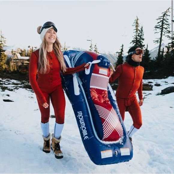 Funboy Luxury Inflatable Snowmobile Snow Sled - Picture 9 of 10